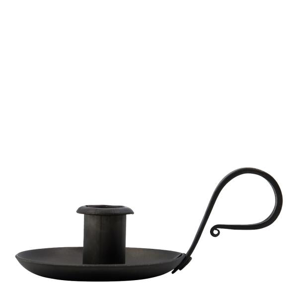 Grab lysestake 15 cm svart