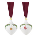 Stjerne Riflet Jul ornament 8,6 cm 2 stk