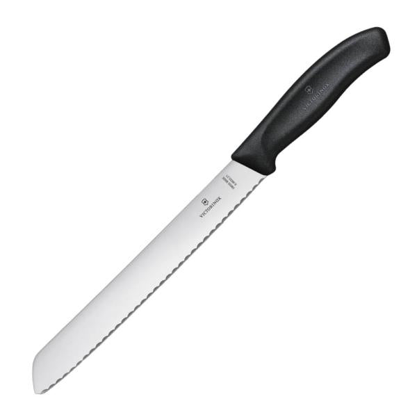 Swiss Classic brødkniv 21 cm svart