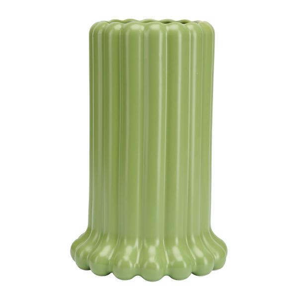 Tubular vase 24 cm grønn