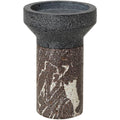 Idun lysestake 15 cm brown/grey