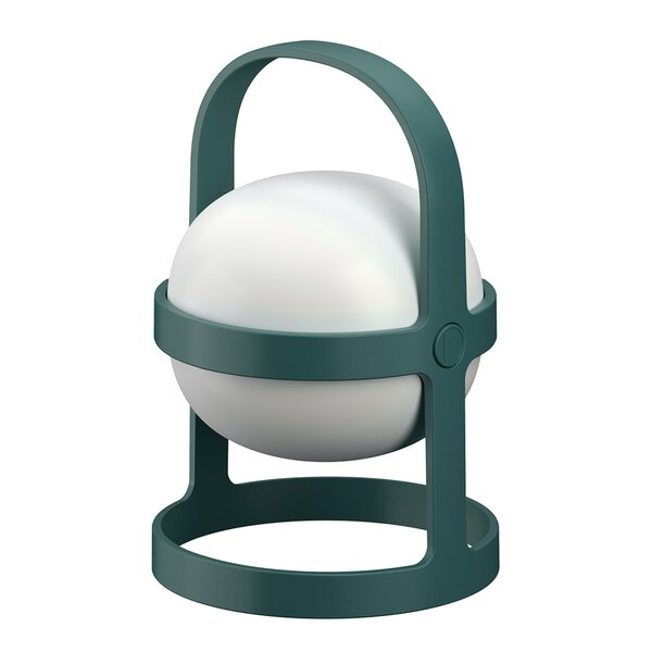 Soft spot solar circular lampe 18,5 cm forest green