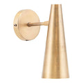 Precise vegglampe 21 cm messing