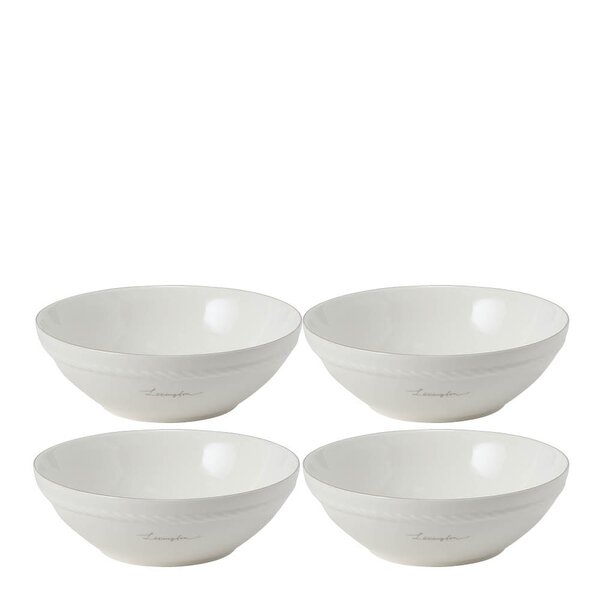 Icons skåler 15,5 cm 4 stk hvit/beige