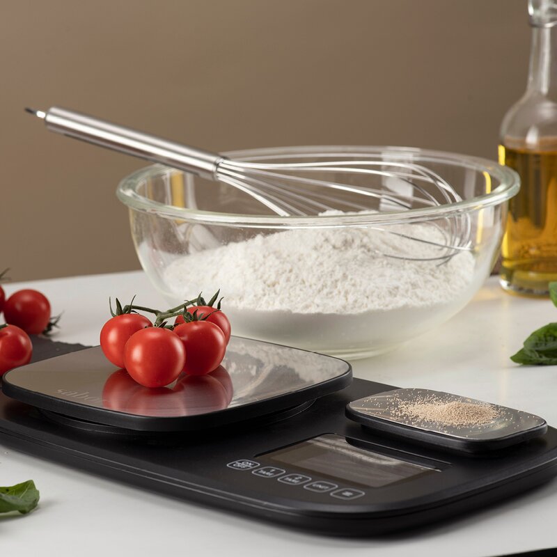 Ultimate kjøkkenvekt med to soner 0,2g–1kg + 1g–10kg
