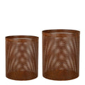 Lykt rund 2 stk 30/25 cm rust