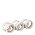Kit serviettring gaveeske 6 stk 5 cm sand