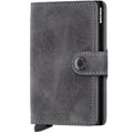 Miniwallet lommebok m/kortholder grå/svart