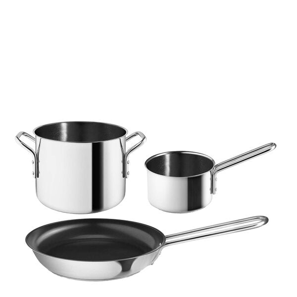 Stainless Steel grytesett 3 deler