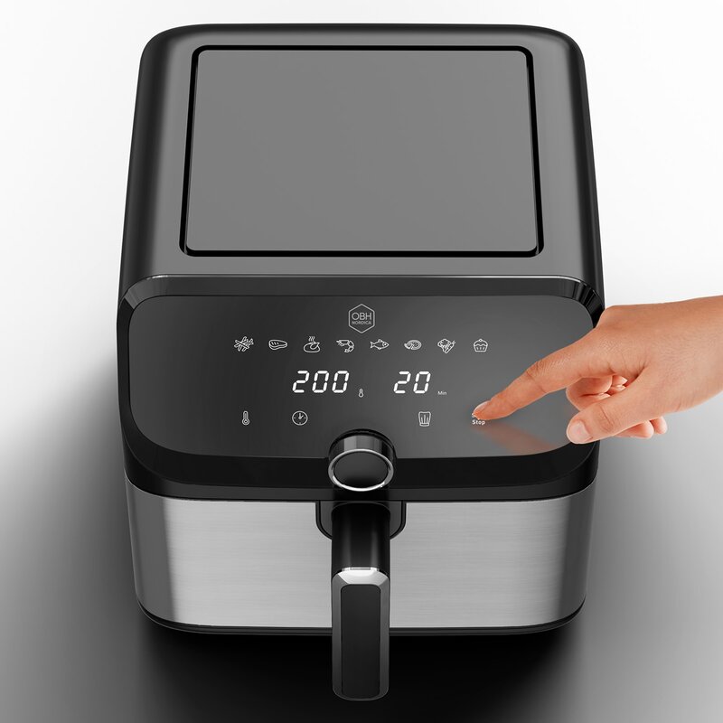 Easy Fry Mega airfryer 7,5L svart/stål