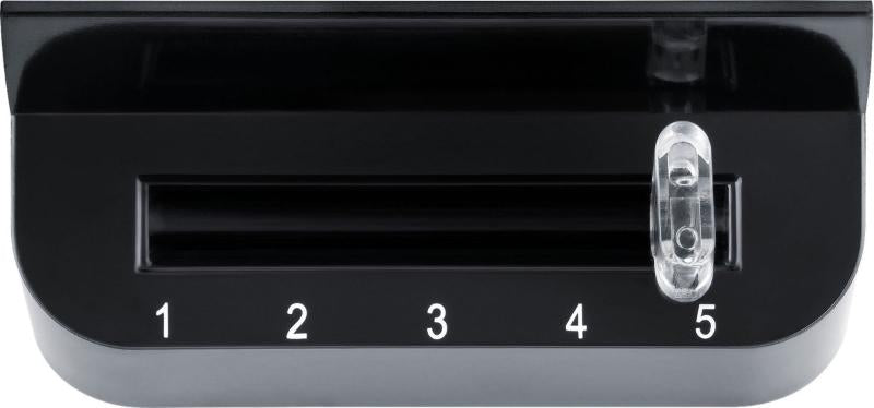Dobbelt vaffeljern hjerteformet 2x16,5 cm 1400W svart