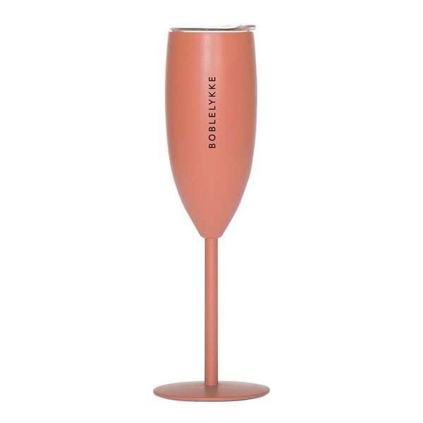 Termo champagneglass boblelykke 12 cl fersken