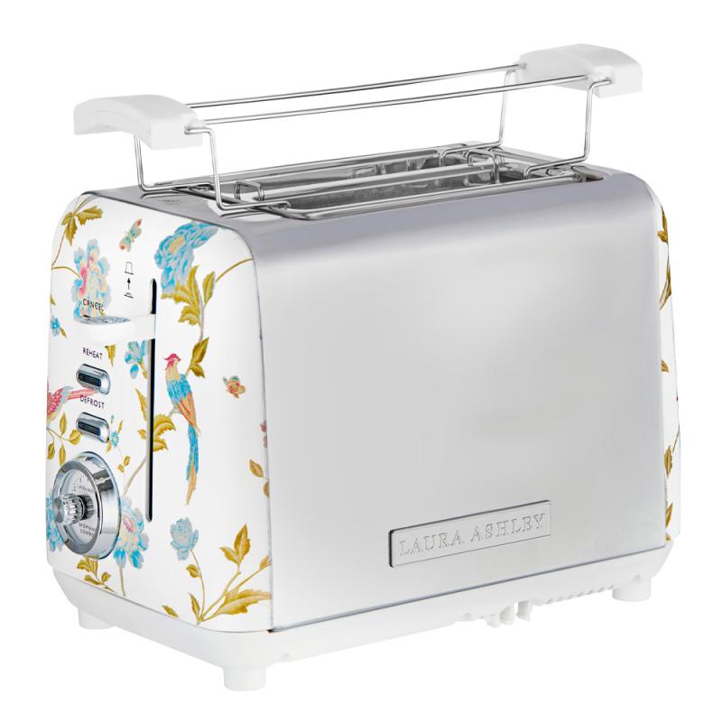 Elveden brødrister 2 skiver white/silver