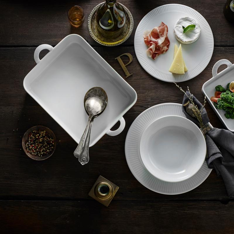 Toulouse ildfast form 31x18 cm hvit