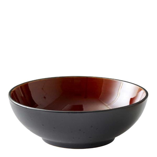 Salatskål 30 cm svart/amber
