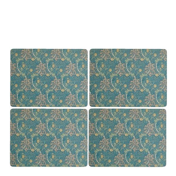 Morris & Co bordbrikke Seaweed 4 stk rød