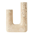 Minerva lysestake 20 cm beige