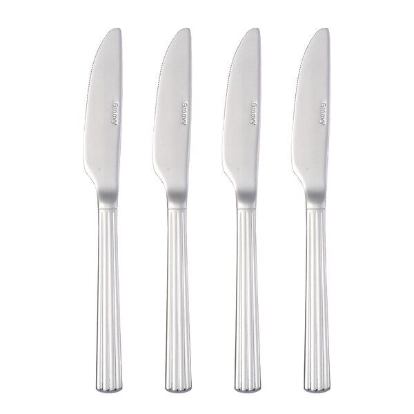 Groovy kniv 4 stk polert