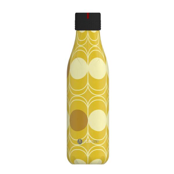 Bottle Up Design termoflaske 0,5L abstrakt gul/brun