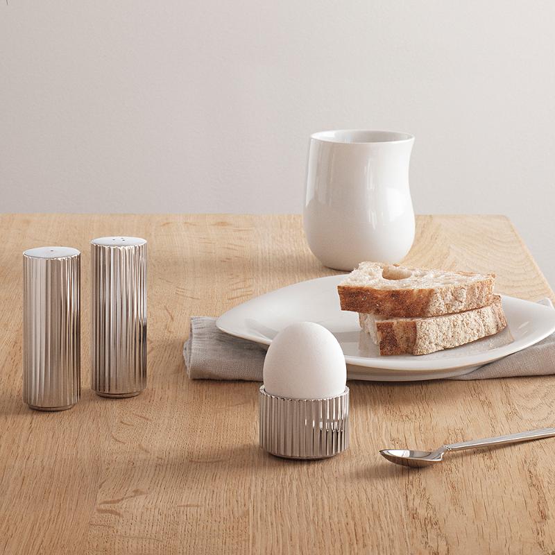Bernadotte salt- og pepperbøsse 8,8 cm blank