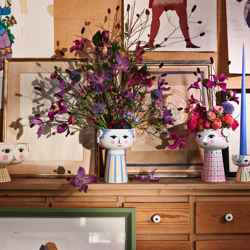 Eva vase 18,5 cm blå