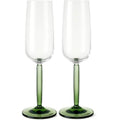 Hammershøi champagneglass 24 cl 2 stk grønn