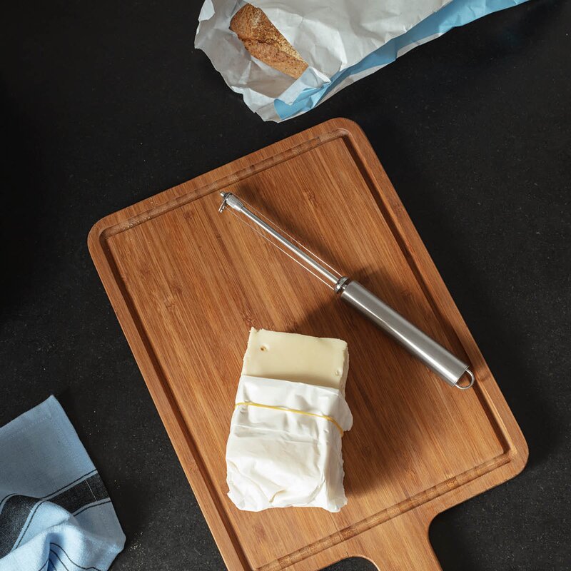 Osteskjærer 22 cm børstet stål
