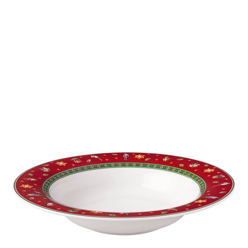 Toy's Delight Special dyp tallerken 23 cm rød