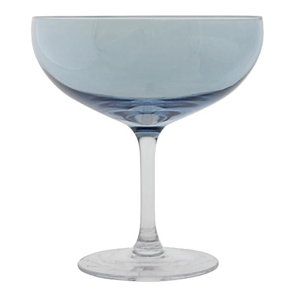 Happy champagneglass 28 cl blå