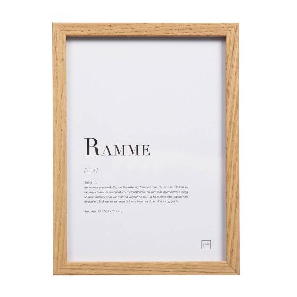 Ramme A5 2x14,8x21 cm eik