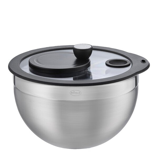 Salatslynge 5,4 L stål/svart