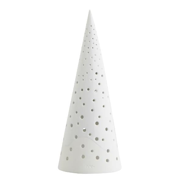 Nobili juletre 25,5 cm snehvit