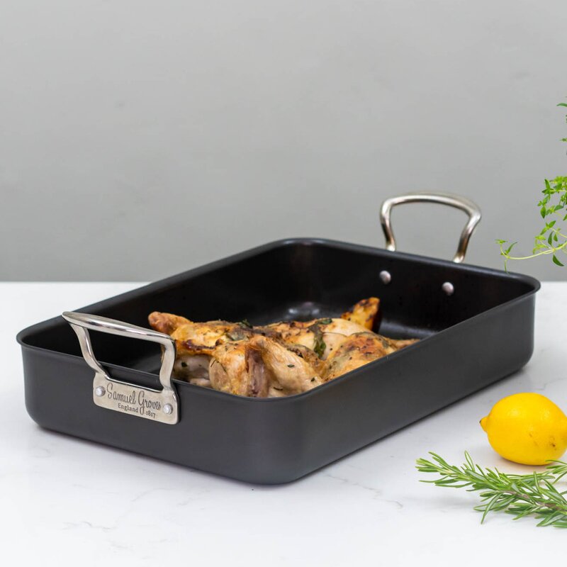 Mermaid Roaster ildfast form 28x18 cm svart