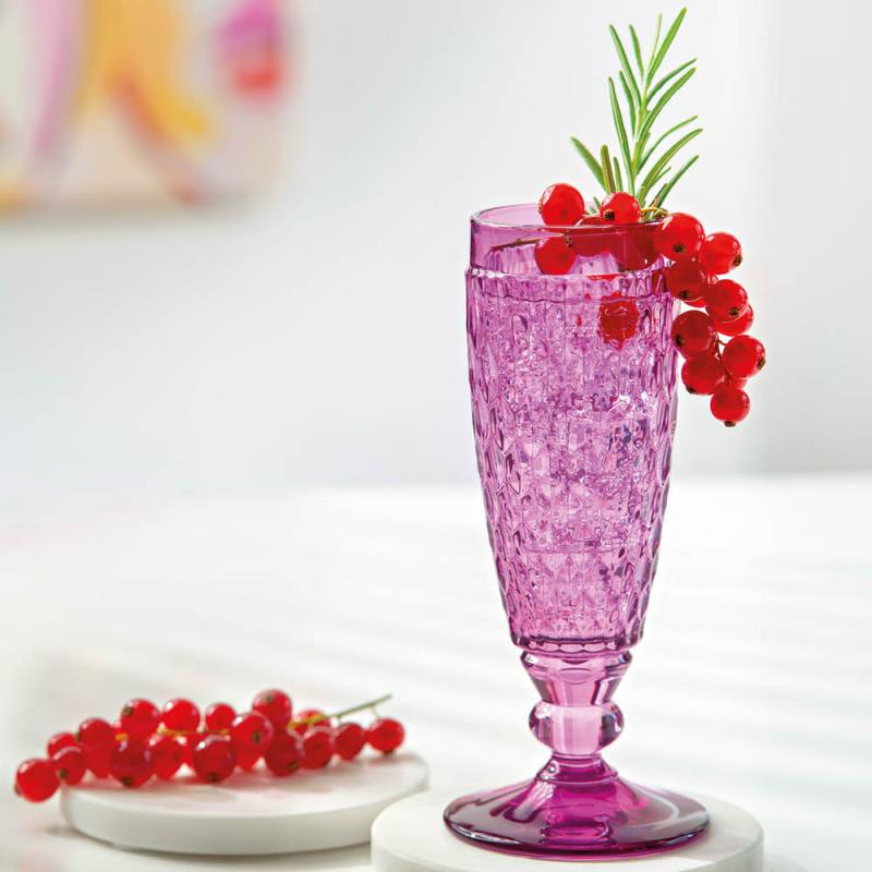 Boston Berry champagneglass 15 cl pink