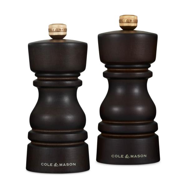 London salt- og pepperkvern 13 cm 2 stk brun