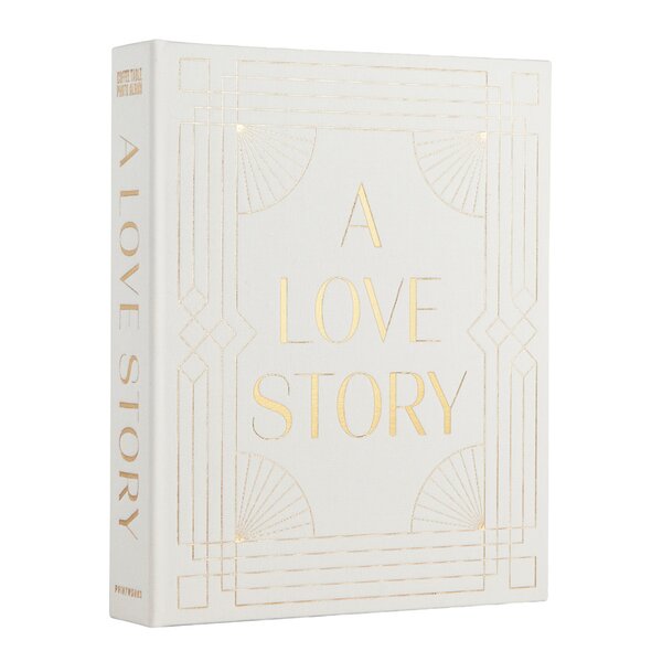 Fotoalbum A Love Story bryllupsalbum grå