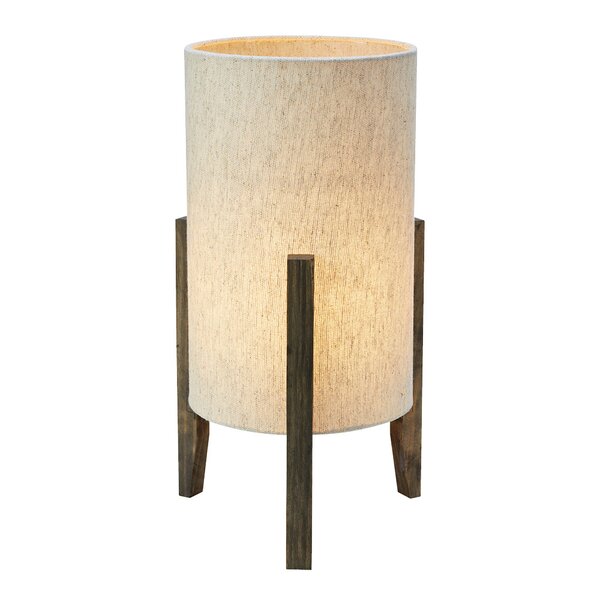 Eruca bordlampe 39 cm brunbeiset/beige tekstil