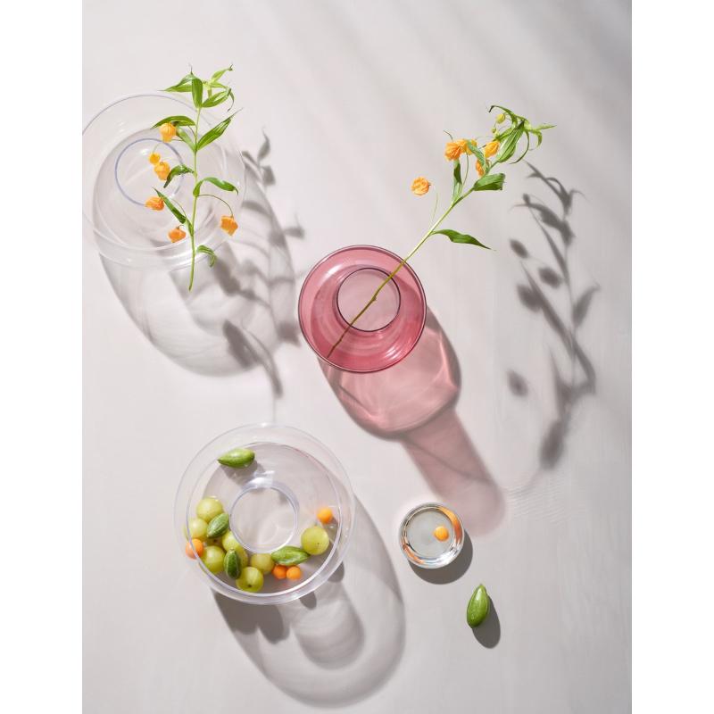 Cado vase H24 cm plomme