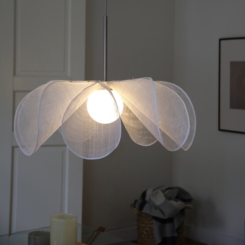 Styrka taklampe 75 cm hvit