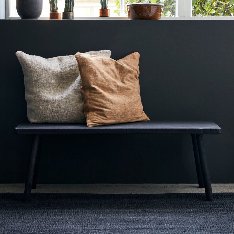 Nadi benk 120x38x43 cm svart