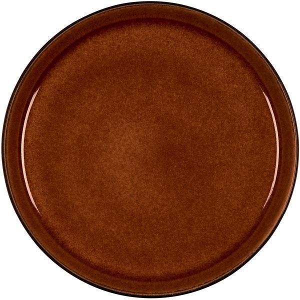 Gastro tallerken 21 cm svart/amber
