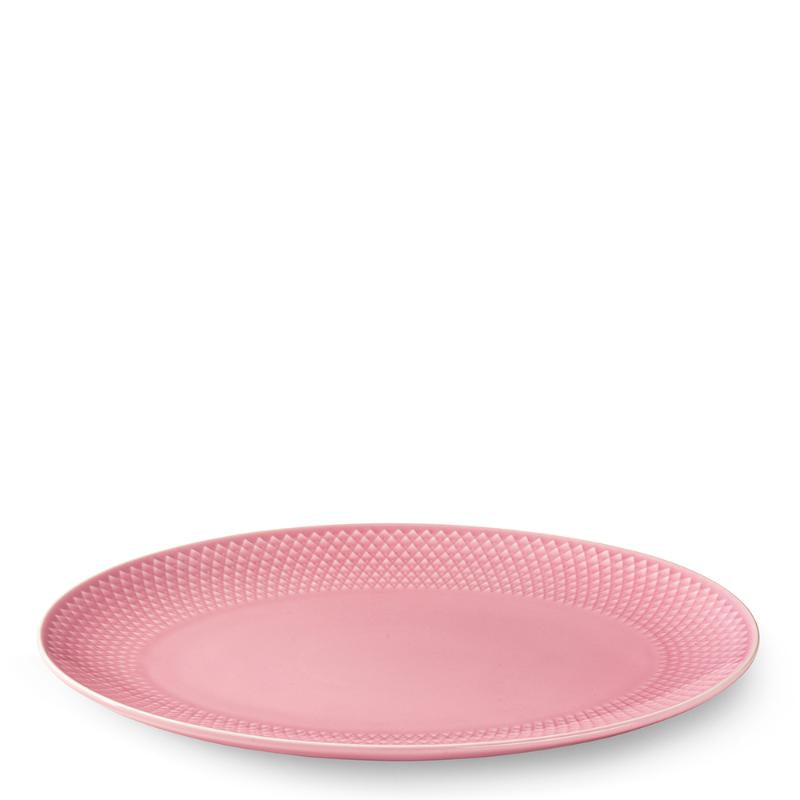 Rhombe Color serveringsfat ovalt 28,5x21,5 cm rosa