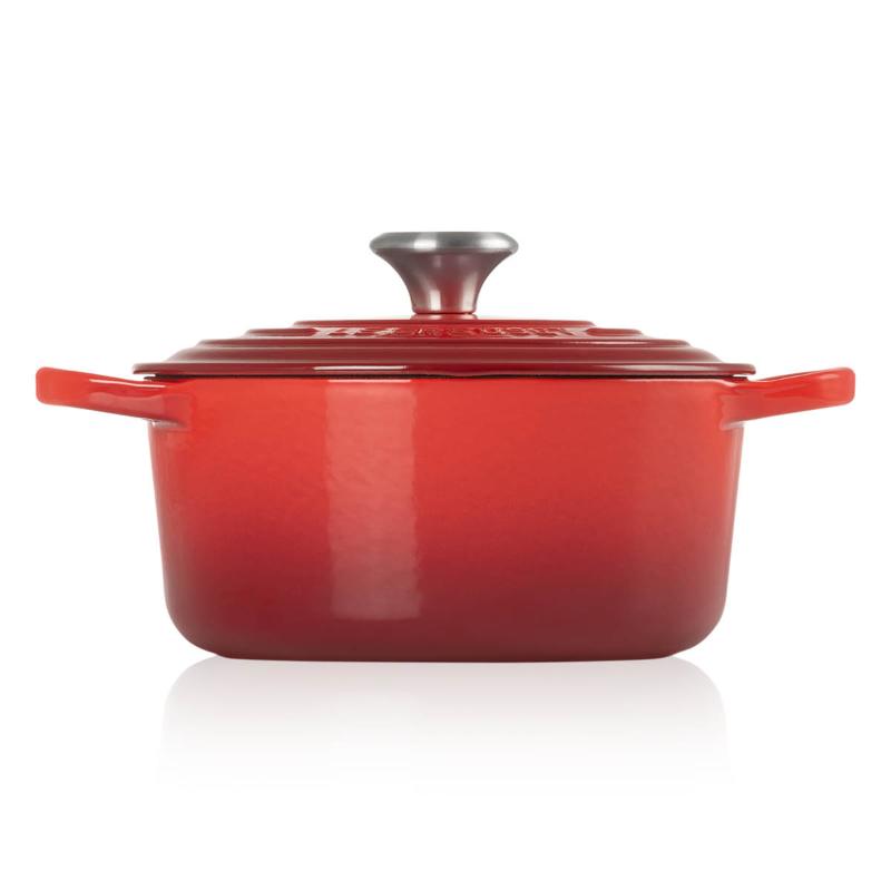 Signature støpejernsgryte rund 22 cm cerise