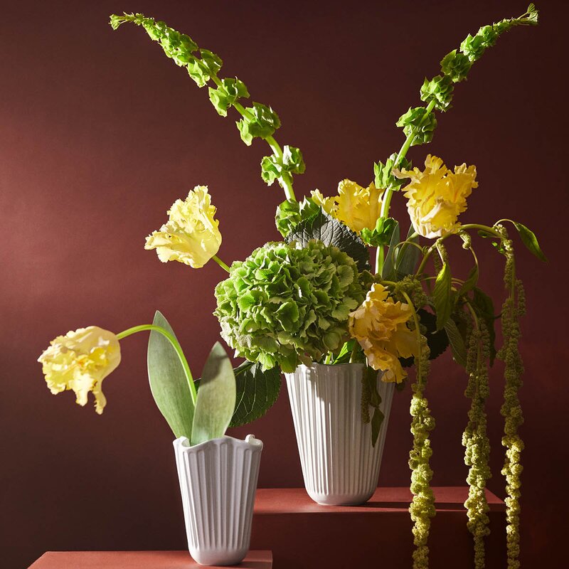 Hammershøi unfold vase 16,5 cm hvit