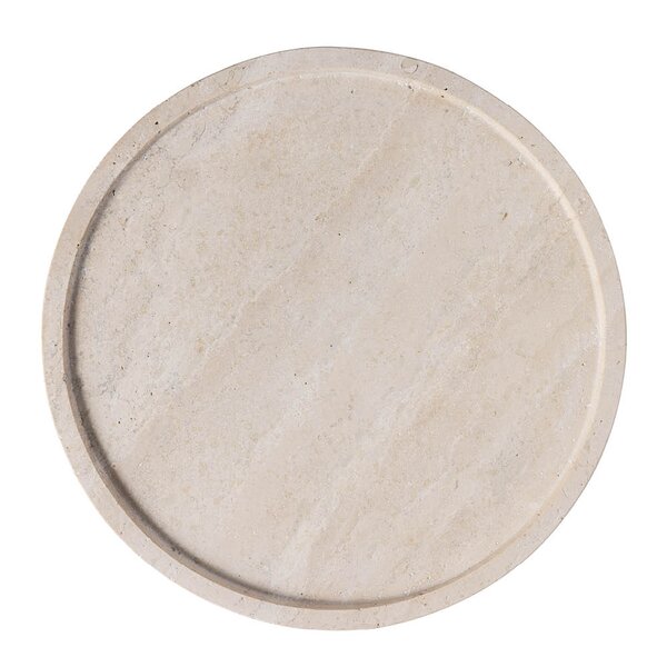 Manufacture Travertine serveringsfat 24,5 cm beige
