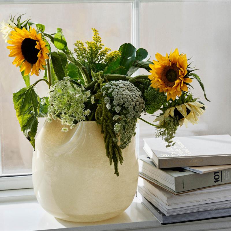 Esther vase 30 cm anise flower yellow