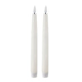 LED kronelys 2,2x22 cm 2 stk ivory
