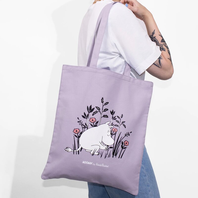 Mummi handlenett 38,5x42 cm Mummitrollet lilla
