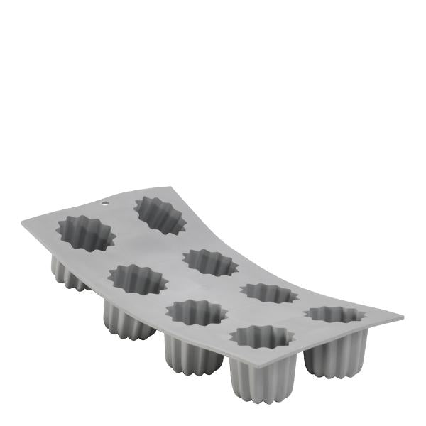 Elastomoule bakeform for 8 canelés grå