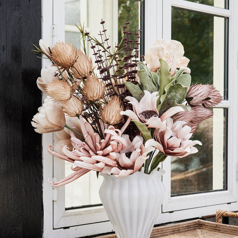 Happia dekorasjonsblomst 87 cm grønn